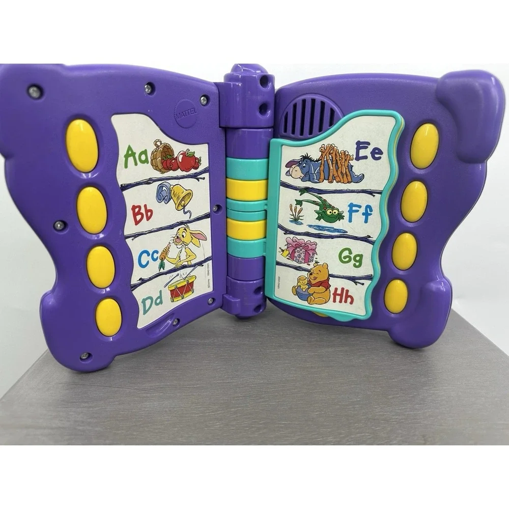 Mattel DISNEY Winnie the Pooh TALKING‎ FUN ABC's Interactive Learning Book Works